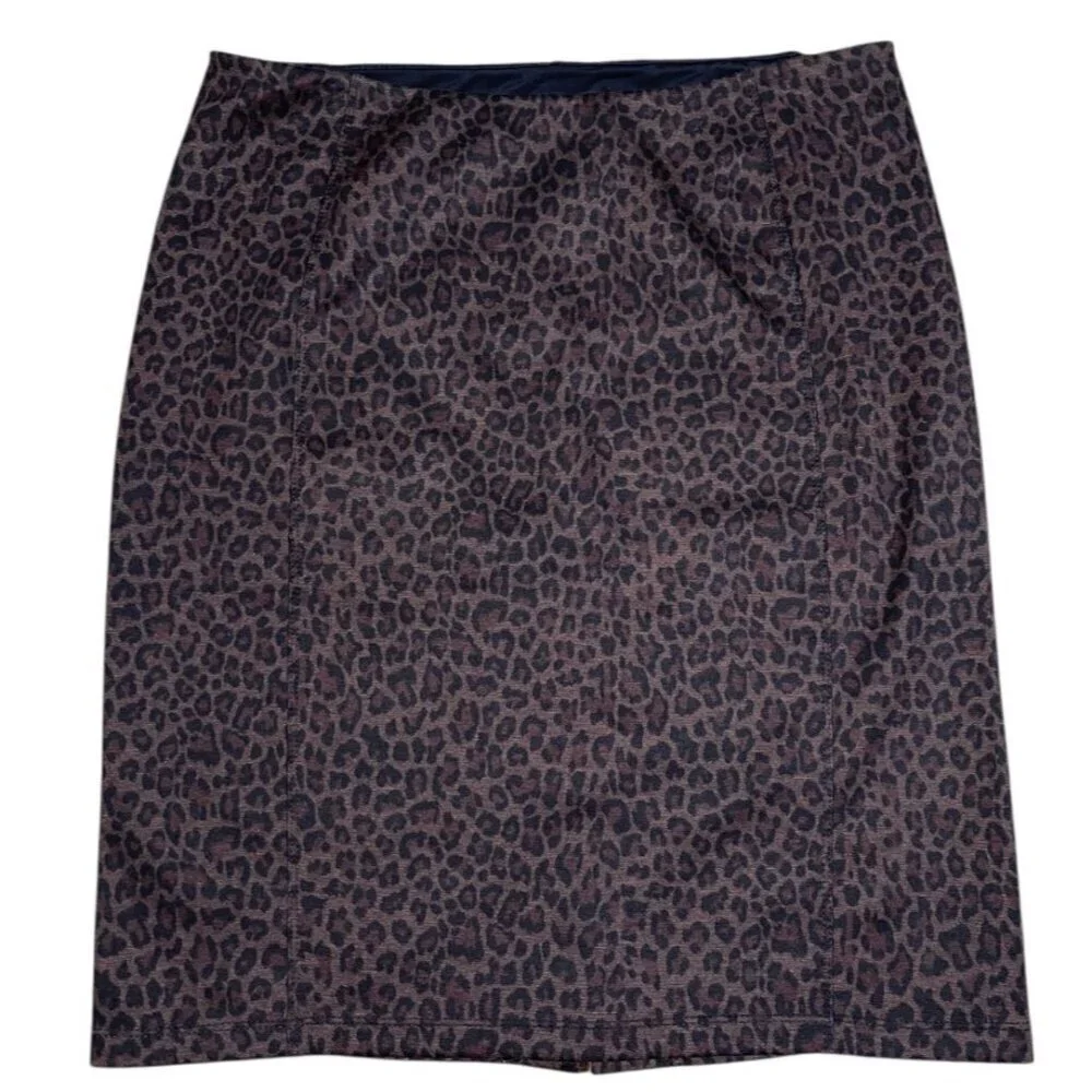 Liverpool Los Angeles Knit Cheetah Print Skirt – 12P